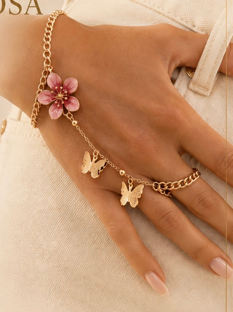 Mariposa | Gold-Tone hand chain