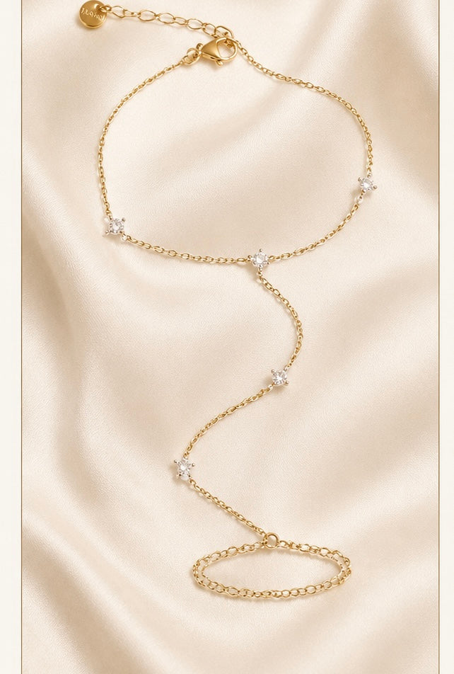 The Chanelis | Gold-Tone Hand Chain
