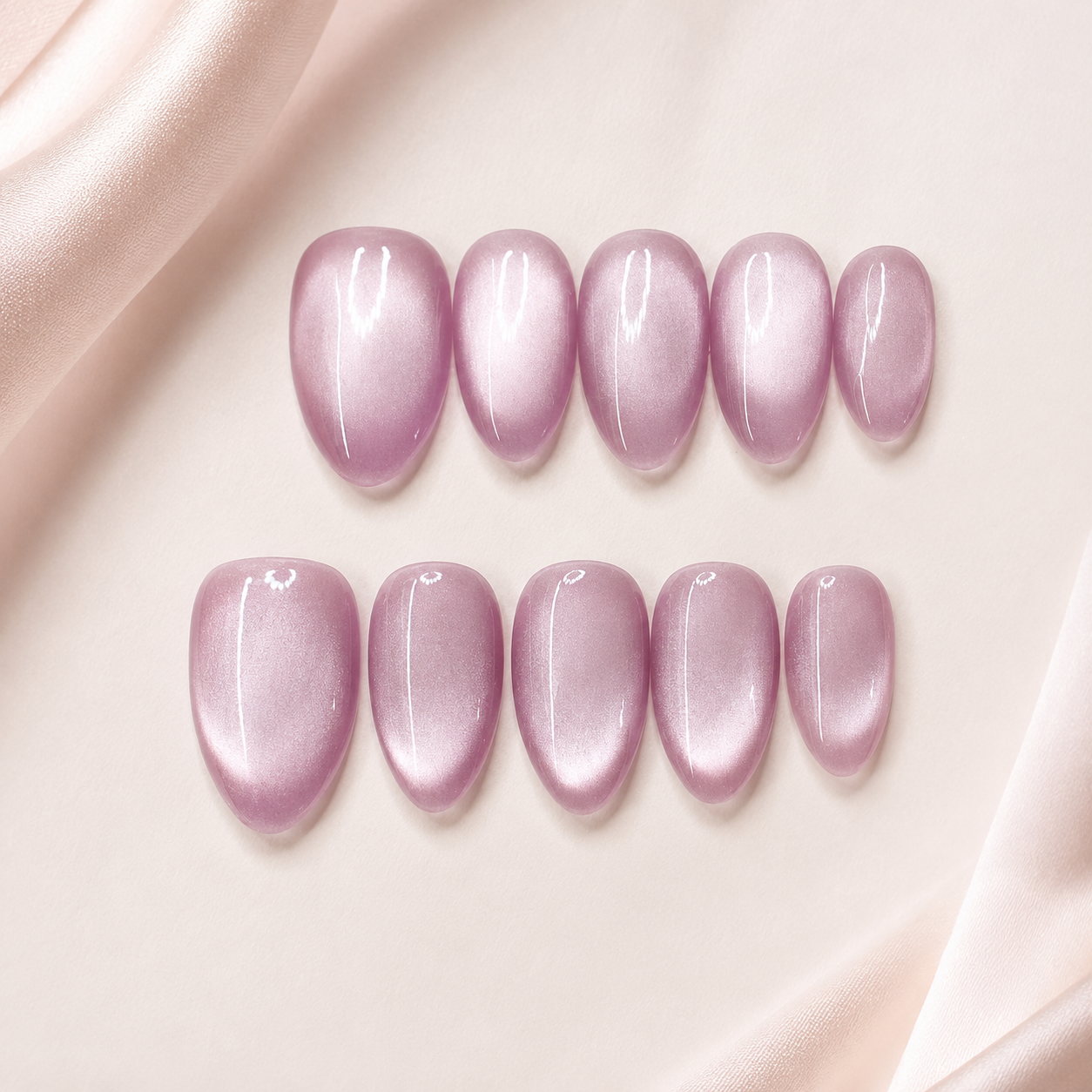 The Celestial Cat Eye | Luxury Press-On Nails