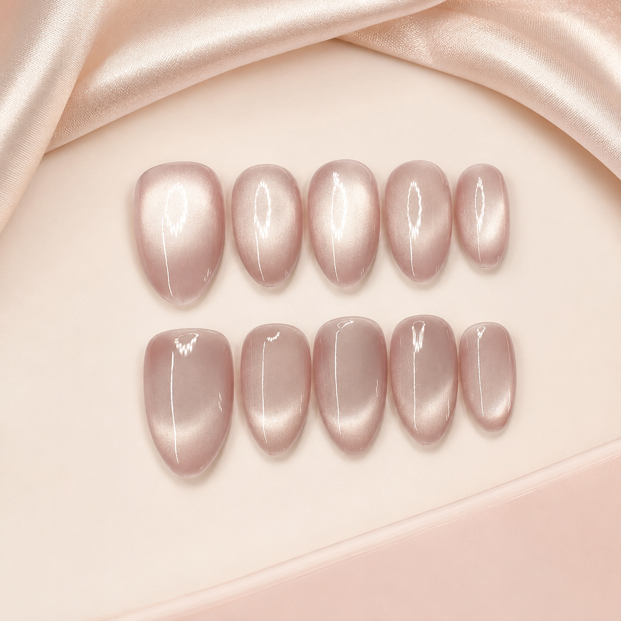 The Celestial Cat Eye | Luxury Press-On Nails