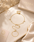The Halo | Crystal Gold-Tone Hand Chain
