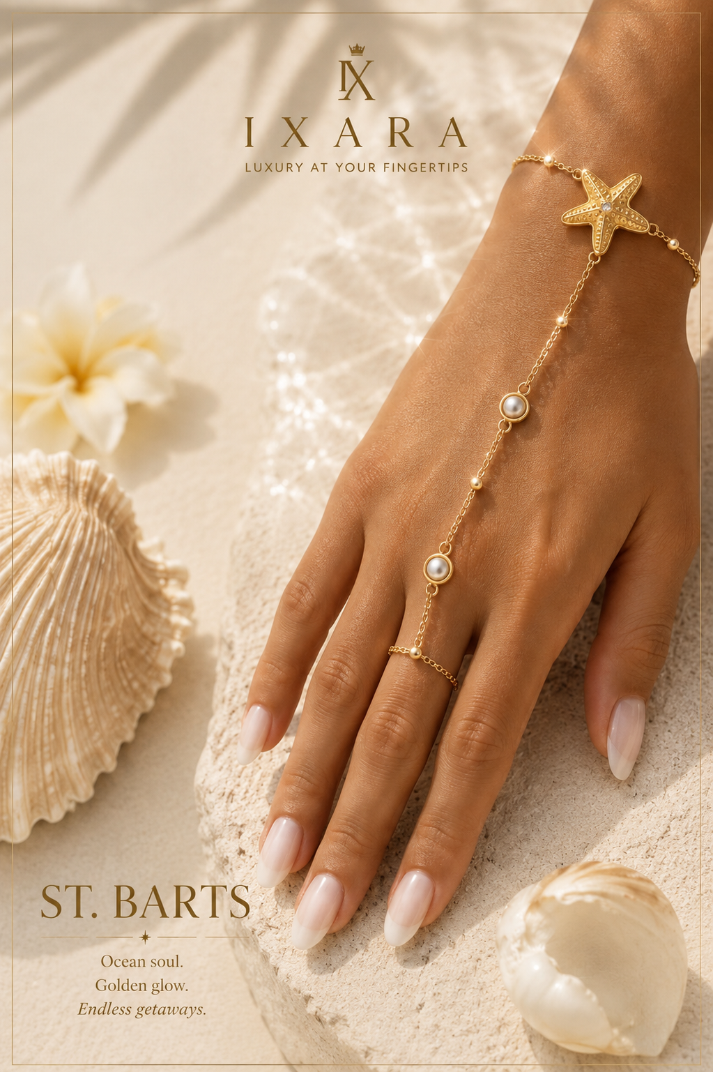 St. Barts | Gold-Tone hand chain